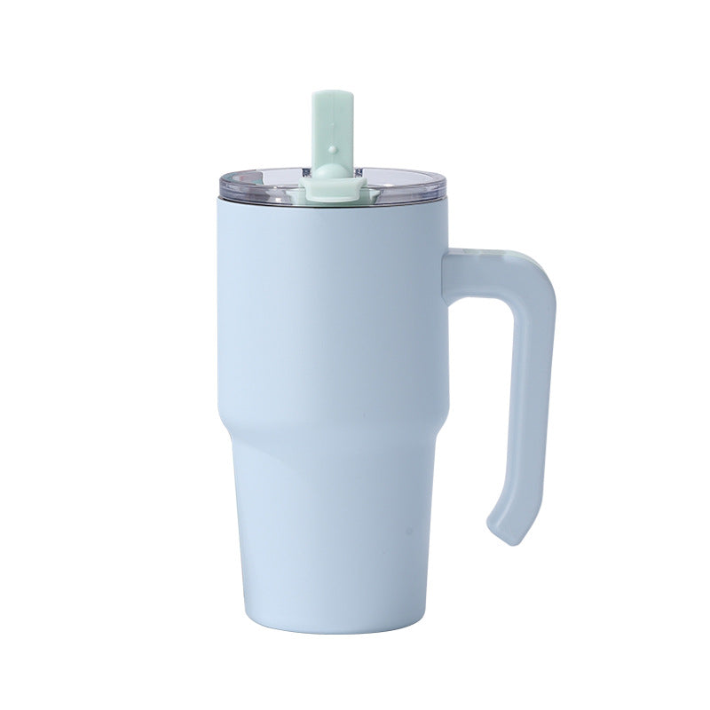 Wholesale Double-Layer 304 Stainless Steel Vacuum Insulated Car Cup Simple Modern Style Thermal Mug Cold Resistant Ice Dominating Cup